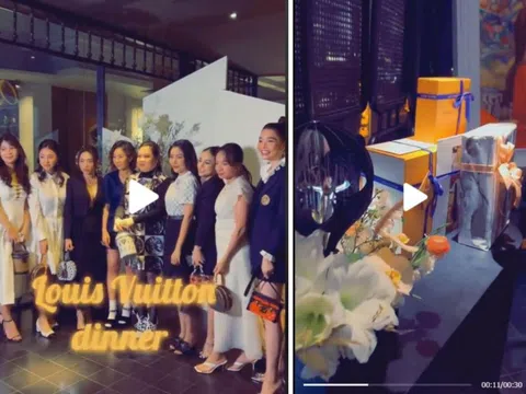 Cô gái được chính Louis Vuitton Việt Nam tổ chức tiệc sinh nhật xa xỉ, bàn ăn và quà tặng nhìn đã thấy “toát mùi tiền”