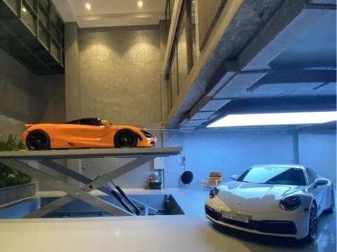 Garage hiện đại ngập siêu xe của đại gia Cường Đô la