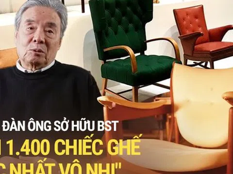 Độc lạ bộ sưu tập hơn 1.400 chiếc ghế hàng hiệu "siêu hiếm" của giáo sư người Nhật