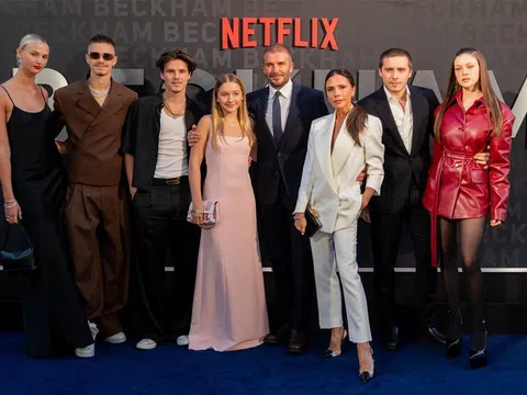 Visual cực chất của đại gia đình David Beckham trong buổi tiệc ra mắt phim
